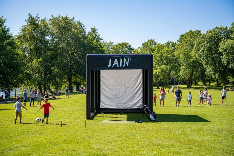 Start a Mobile Golf Simulator Rental Business with Inflatable Tents