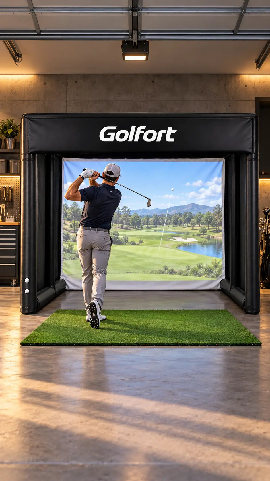 Swing in the garage