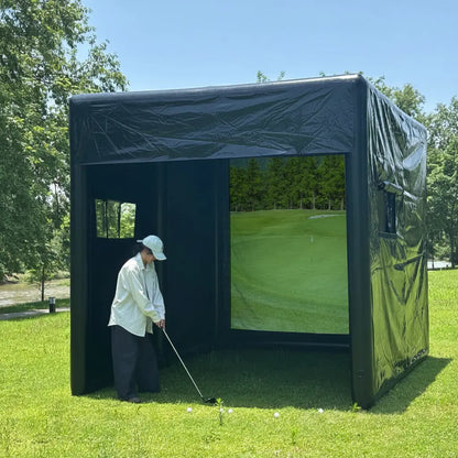 Pro Series Inflatable Golf Simulator Enclosure – 4 × 3 × 3 m