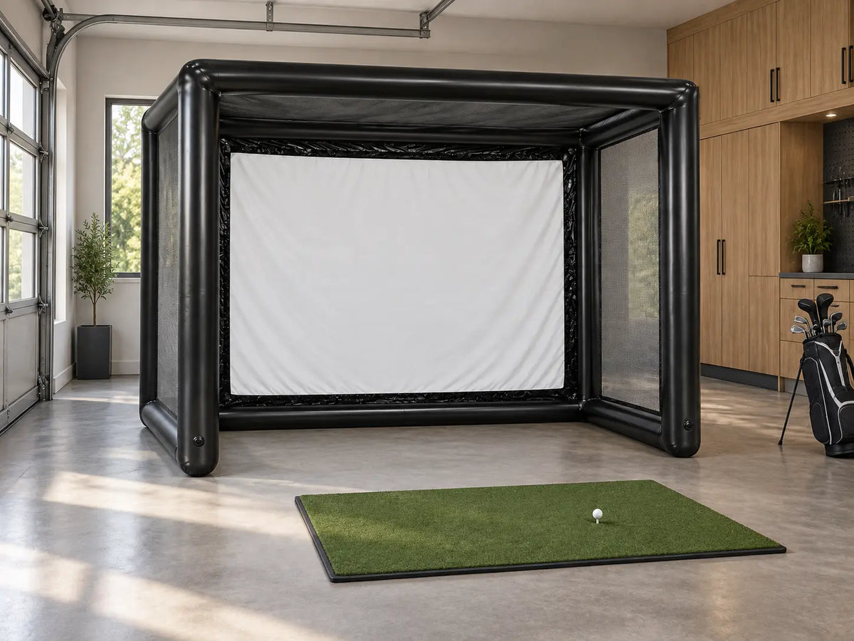 Inflatable Golf Simulator Enclosure Tent – 1.5 × 3.5 × 2.8 m