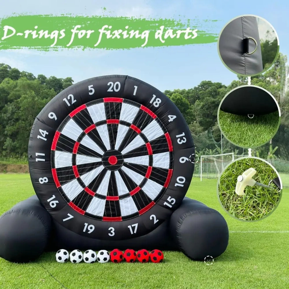 Inflatable Soccer Darts Board Game – Giant Target Kick Game