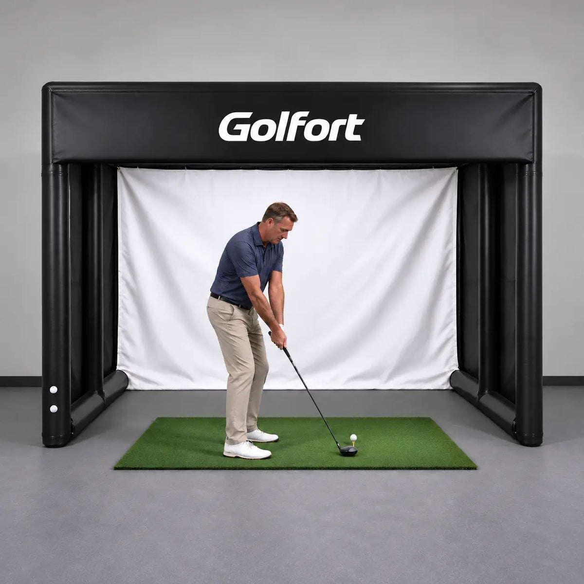 Pro Series Inflatable Golf Simulator Enclosure – 4 × 3 × 3 m